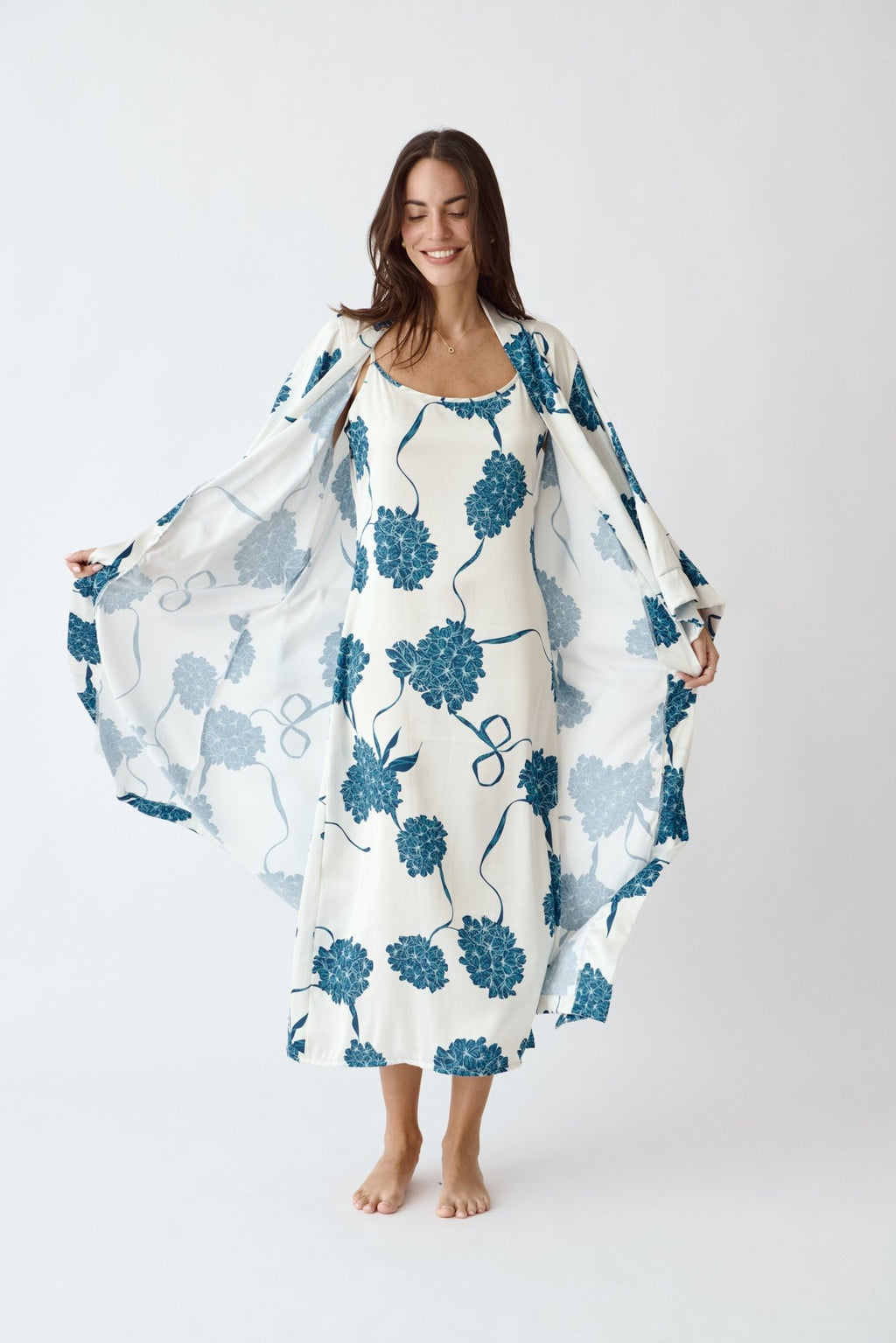 Washable Silk Kimono & Dress Set - Blossom - Che Cose Belle