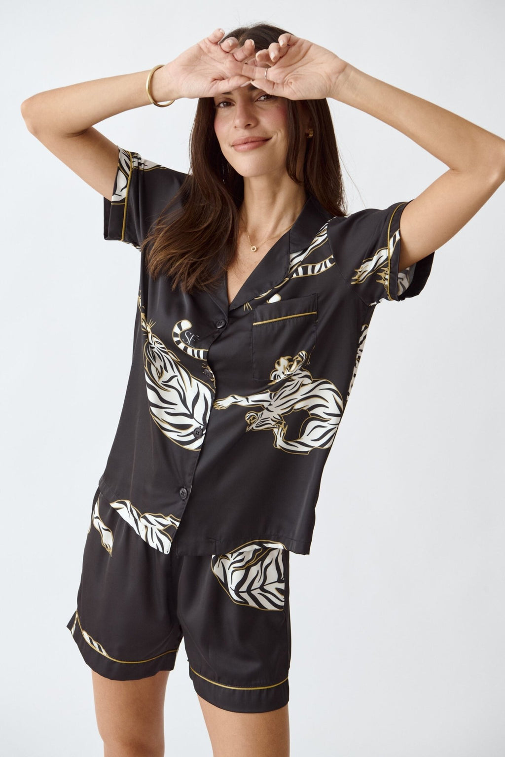 Washable Silk Pajama Set - Kenya Short - Che Cose Belle
