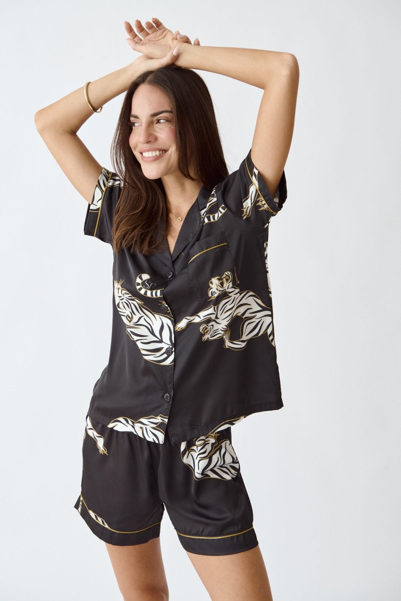 Washable Silk Pajama Set - Kenya Short - Che Cose Belle