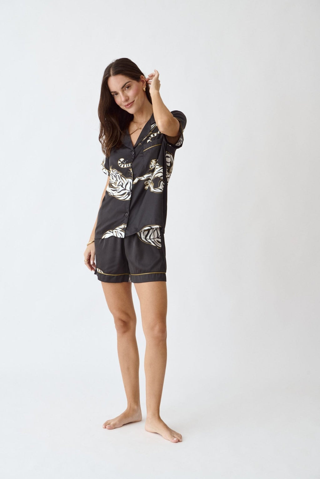Washable Silk Pajama Set - Kenya Short - Che Cose Belle