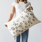 Waterlily Oversized Merino Wool Lumbar Throw Pillow - Che Cose Belle