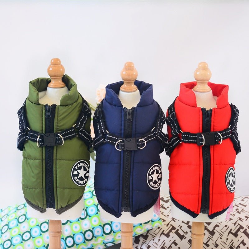 Waterproof Dog Coat with Harness — 7 Colors, Sizes XS–4XL - Che Cose Belle