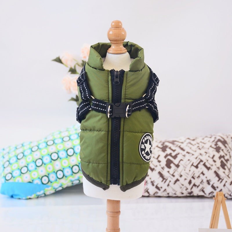 Waterproof Dog Coat with Harness — 7 Colors, Sizes XS–4XL - Che Cose Belle