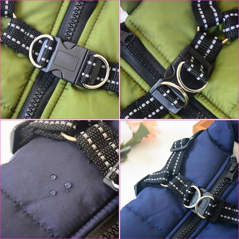 Waterproof Dog Coat with Harness — 7 Colors, Sizes XS–4XL - Che Cose Belle