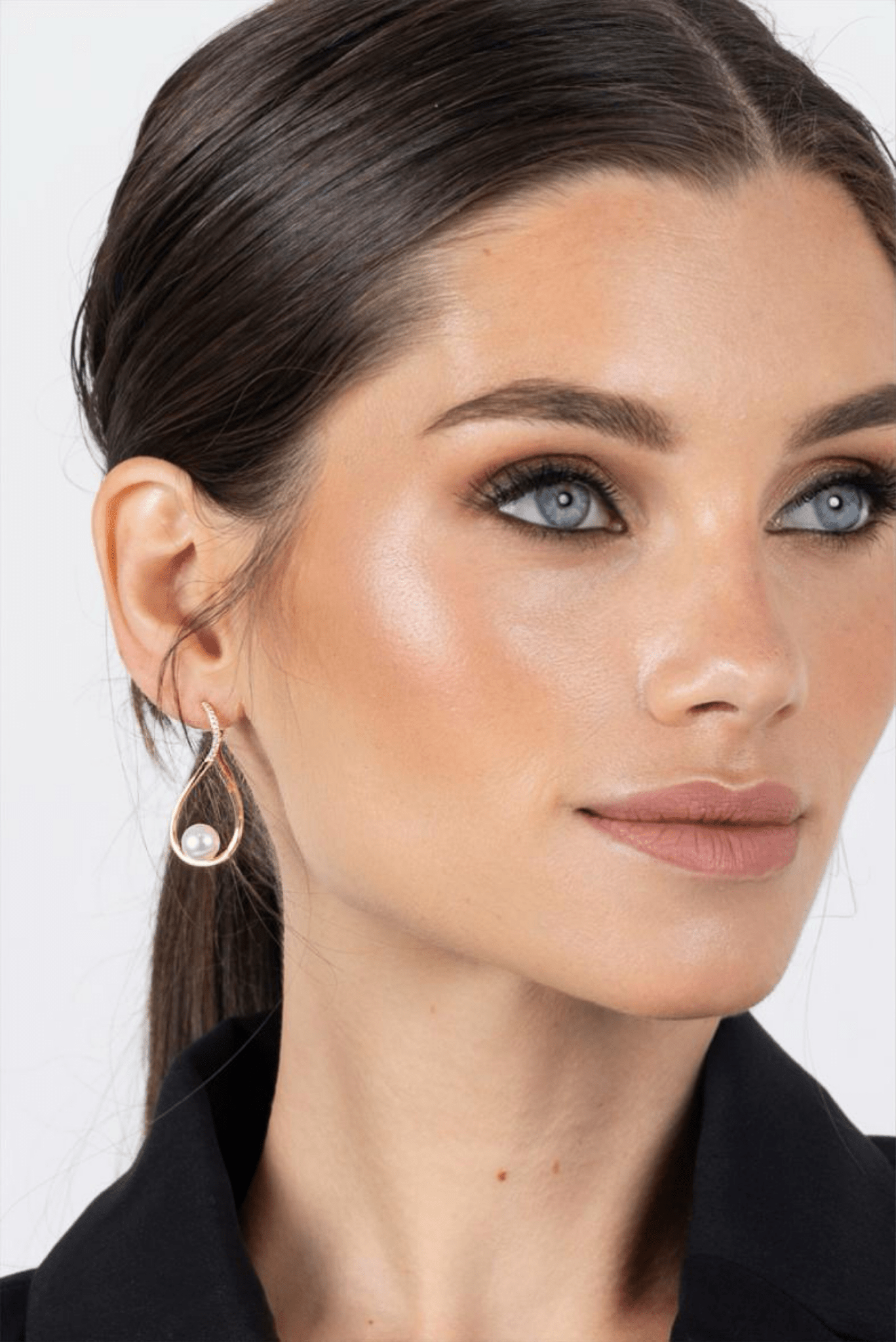 Waterproof Infinity Earrings with Pearl Hoop Earrings - Che Cose Belle