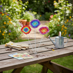 Wavy Flower Pot Stake, Asst (Set of 3) - Che Cose Belle