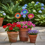 Wavy Flower Pot Stake, Asst (Set of 3) - Che Cose Belle