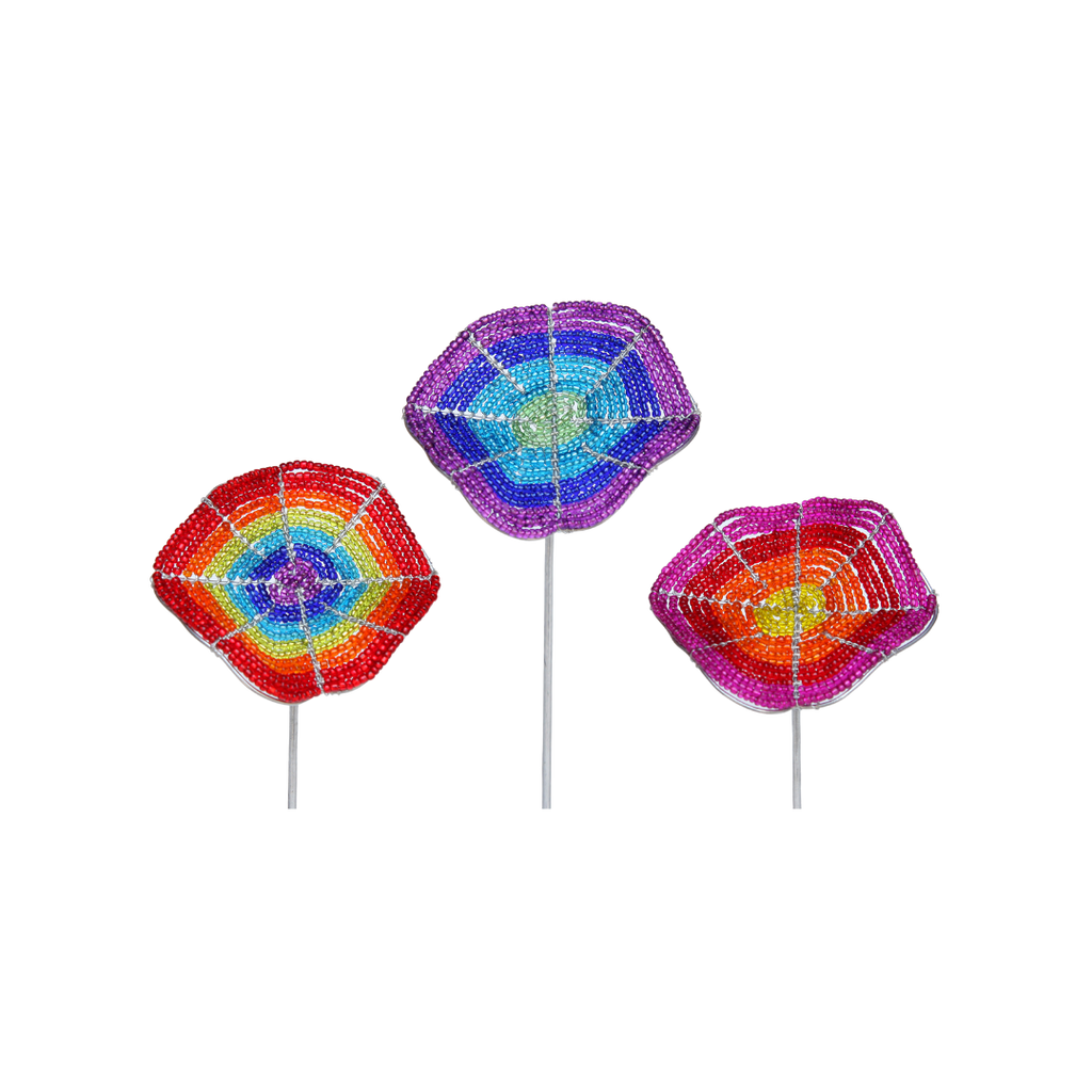 Wavy Flower Pot Stake, Asst (Set of 3) - Che Cose Belle