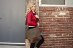 Waxed Canvas And Leather Boyfriend Tote Bag Large Everyday