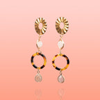Catalina Jade + Sunstone Dangles
