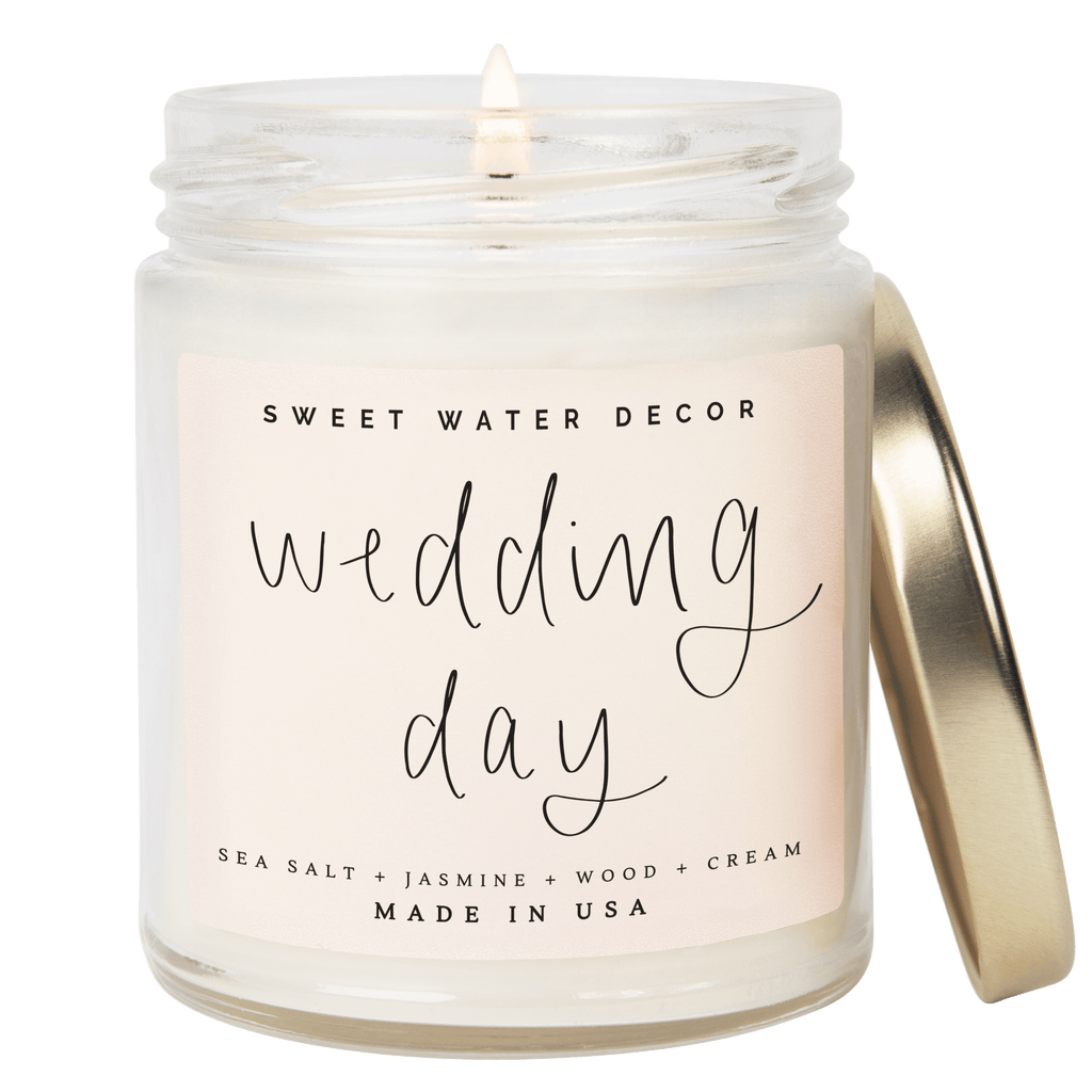 Wedding Day Soy Candle - Clear Jar - 9 oz (Spa Day) - Che Cose Belle