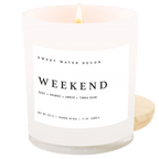 Weekend Soy Candle - White Jar - 11 oz - Che Cose Belle