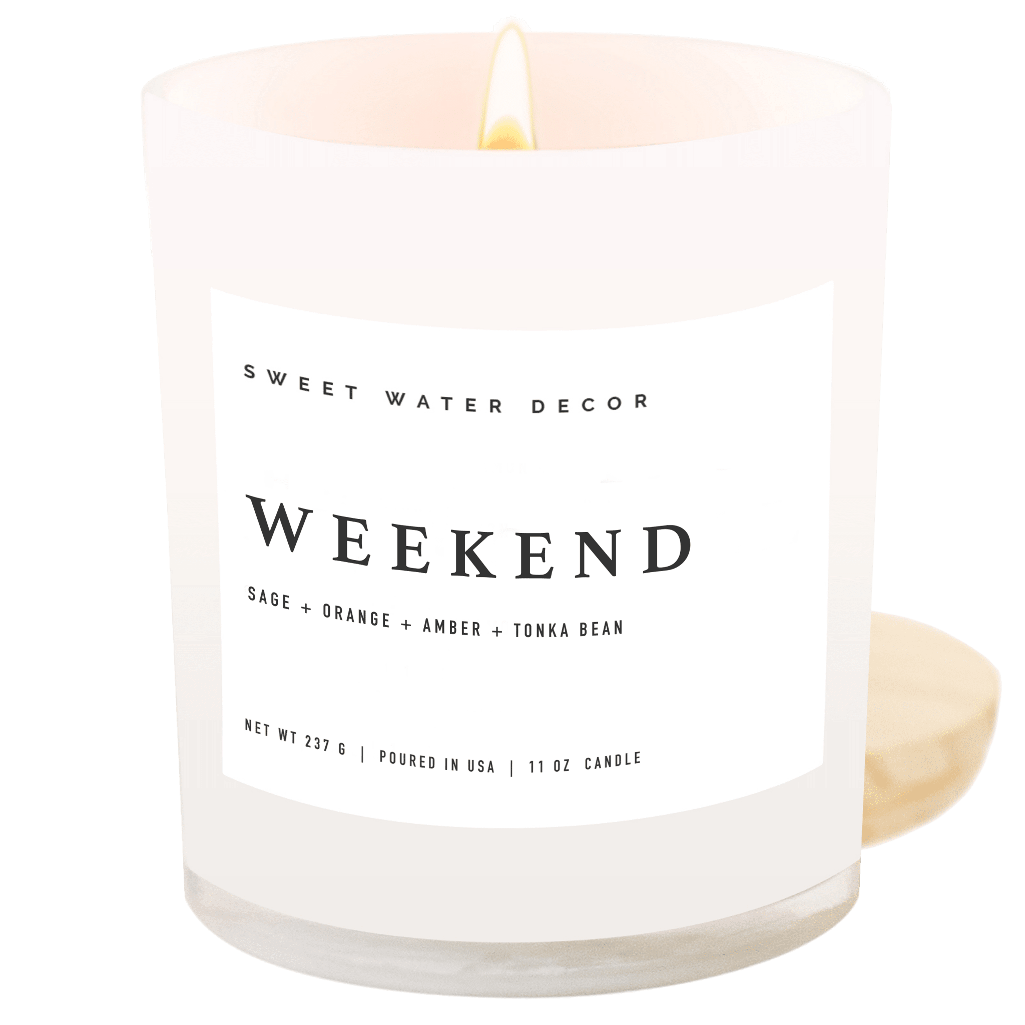 Weekend Soy Candle - White Jar - 11 oz - Che Cose Belle