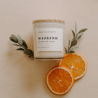 Weekend Soy Candle - White Jar - 11 oz - Che Cose Belle