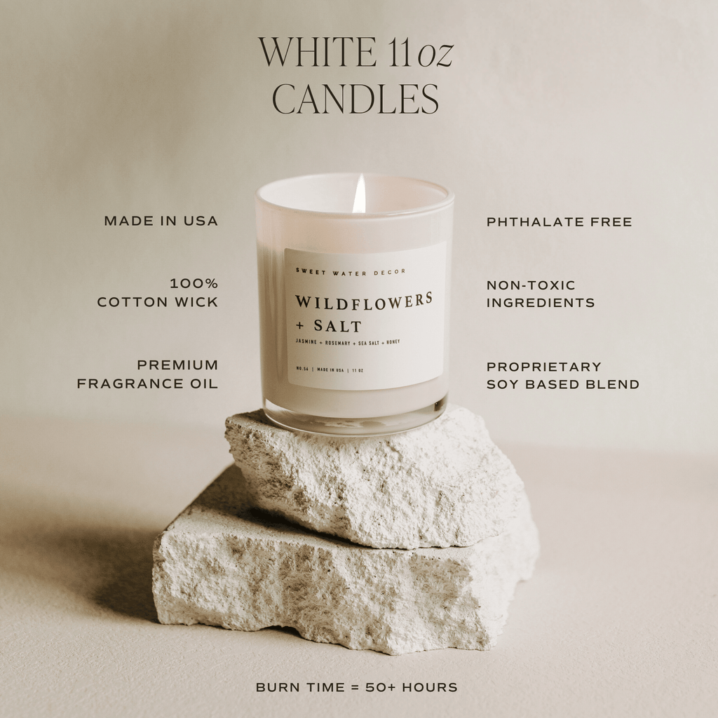 Weekend Soy Candle - White Jar - 11 oz - Che Cose Belle