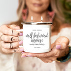 16oz Reusable Metal Candle Mug Scented Soy Candle Gift