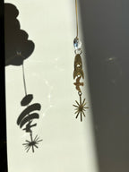 West of the Moon Ornament with Vintage Glass Crystal - Che Cose Belle