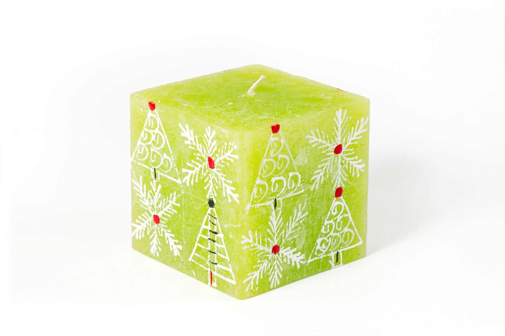 Whimsy Christmas Painted Candles - Che Cose Belle