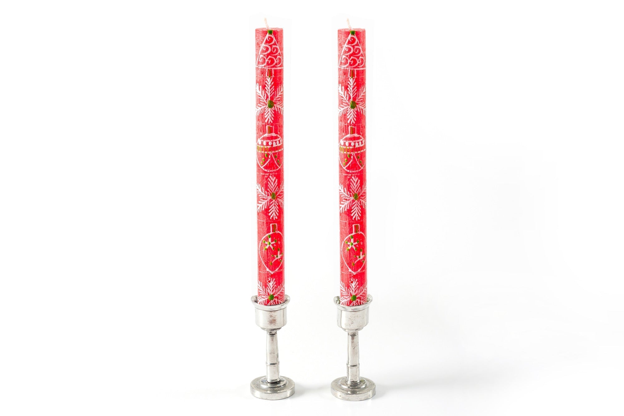 Whimsy Christmas Painted Candles - Che Cose Belle