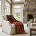 Whisper Ombre Merino Wool Throw – Ember | Prince of Scots - Che Cose Belle