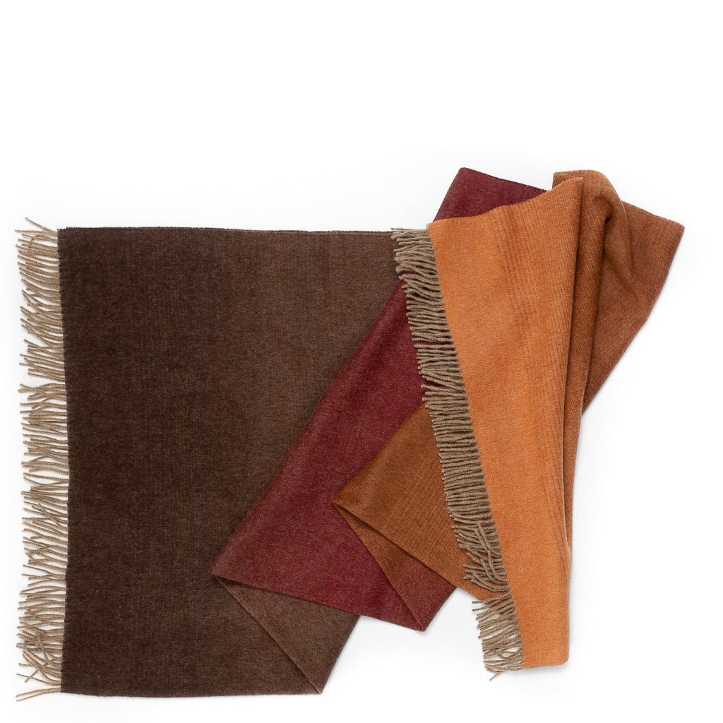 Whisper Ombre Merino Wool Throw – Ember | Prince of Scots - Che Cose Belle