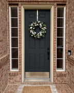 White and Green Dogwood Ranunculus Spring Wreath - Che Cose Belle