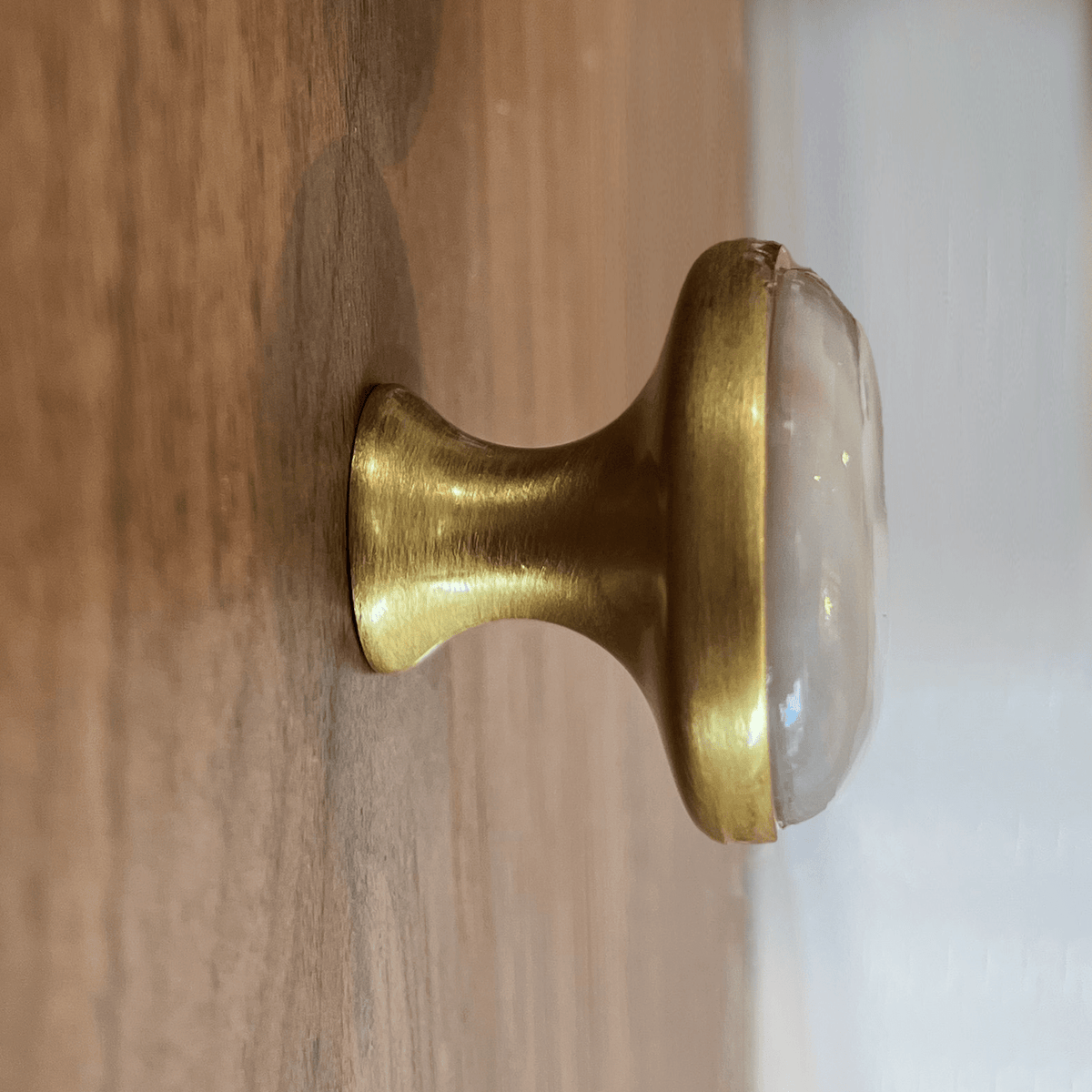 White & Grey Agate Cabinet Knob - Che Cose Belle