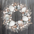 White & Light Blue Seashell Wreath - Che Cose Belle