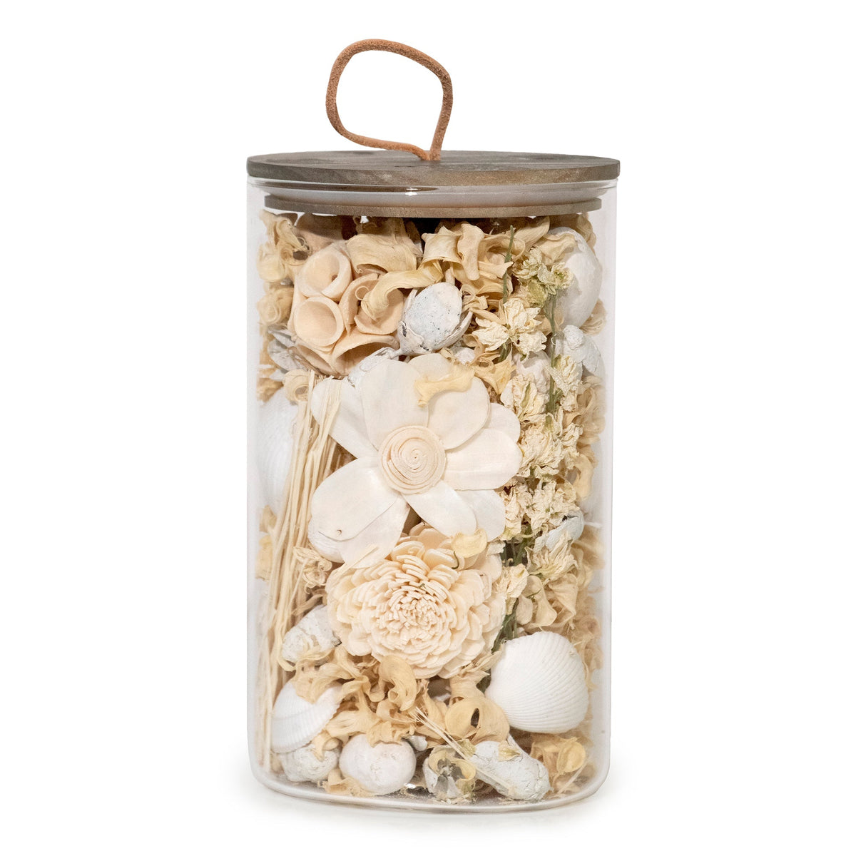 White Selenite & Sandalwood Potpourri Jar - Che Cose Belle