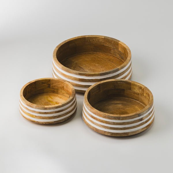 Whitehaven Mangowood Nested Bowls - Che Cose Belle