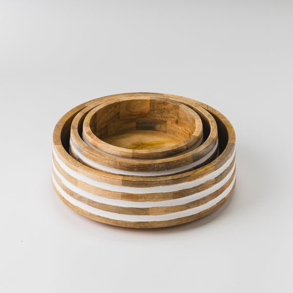 Whitehaven Mangowood Nested Bowls - Che Cose Belle