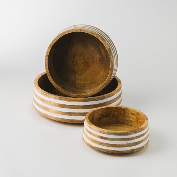 Whitehaven Mangowood Nested Bowls - Che Cose Belle
