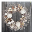 Whitewashed Seashells & Starfish Coastal Wreath - Che Cose Belle