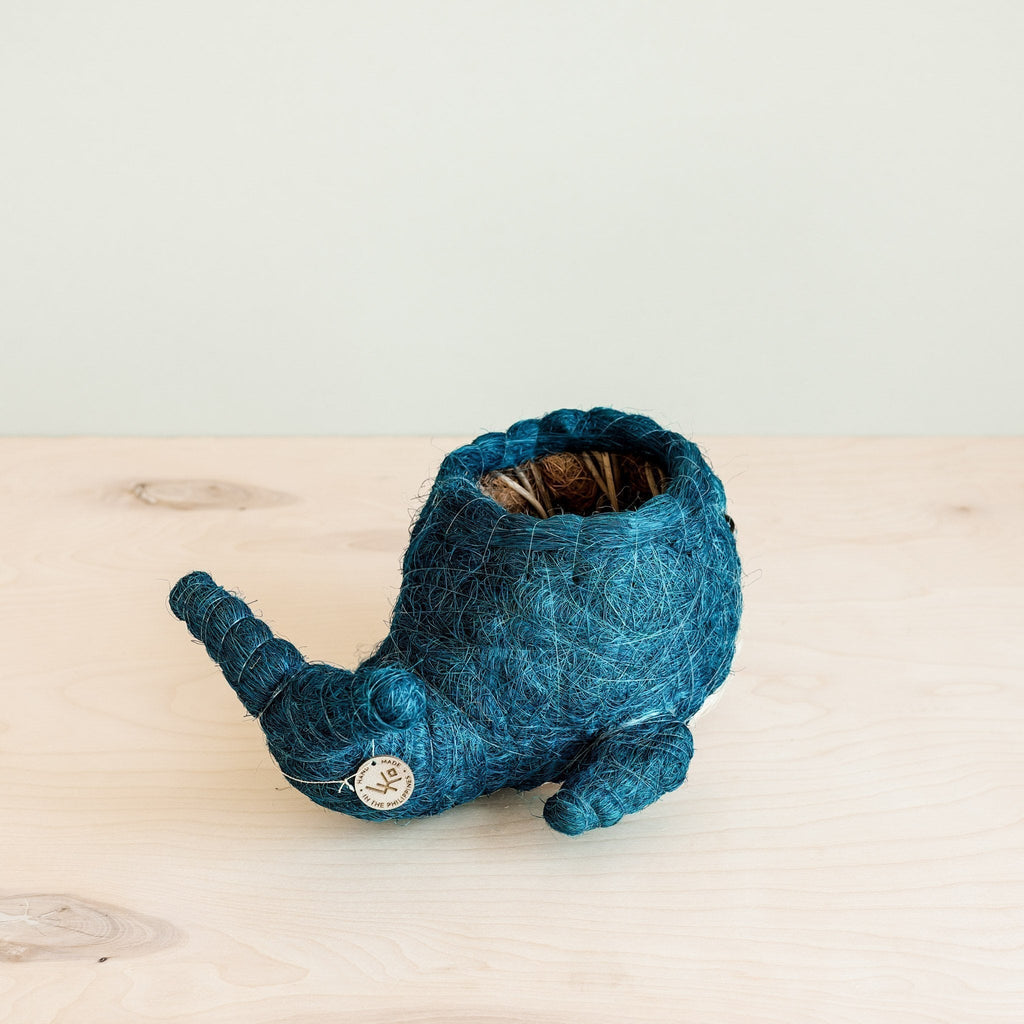 Wicker Whale Planter - Coco Planter - Che Cose Belle
