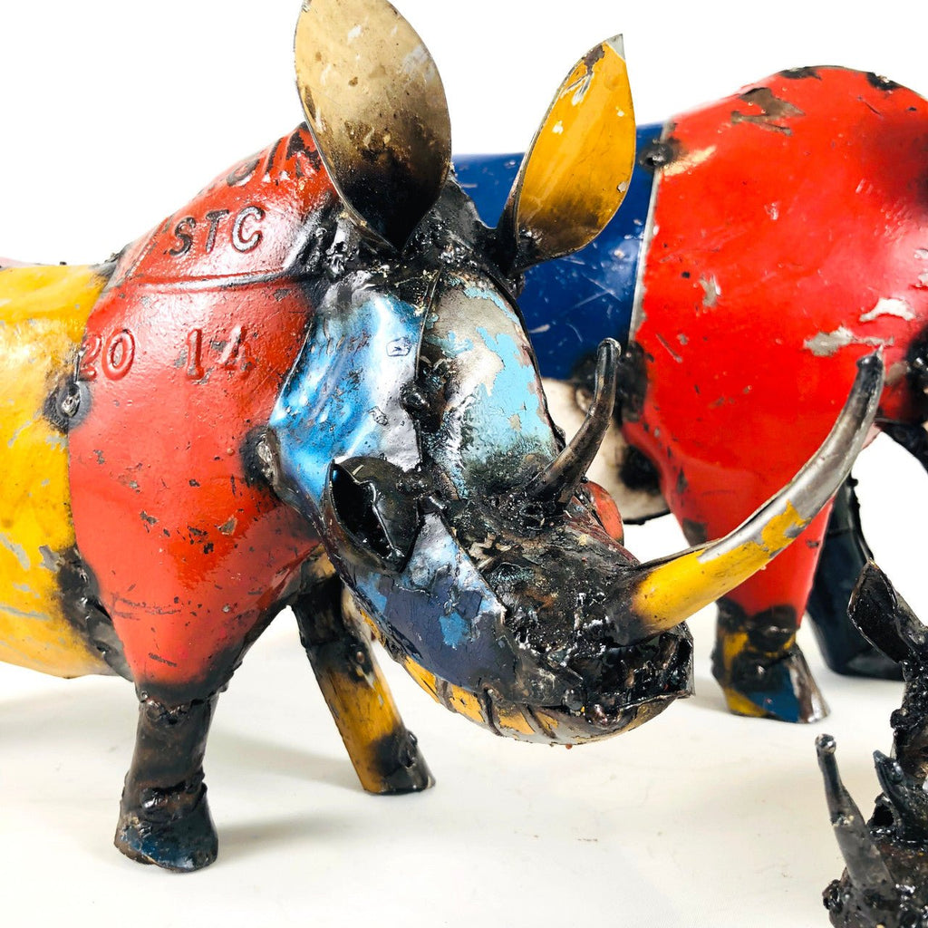 Wild Rhino - Recycled Metal - Che Cose Belle
