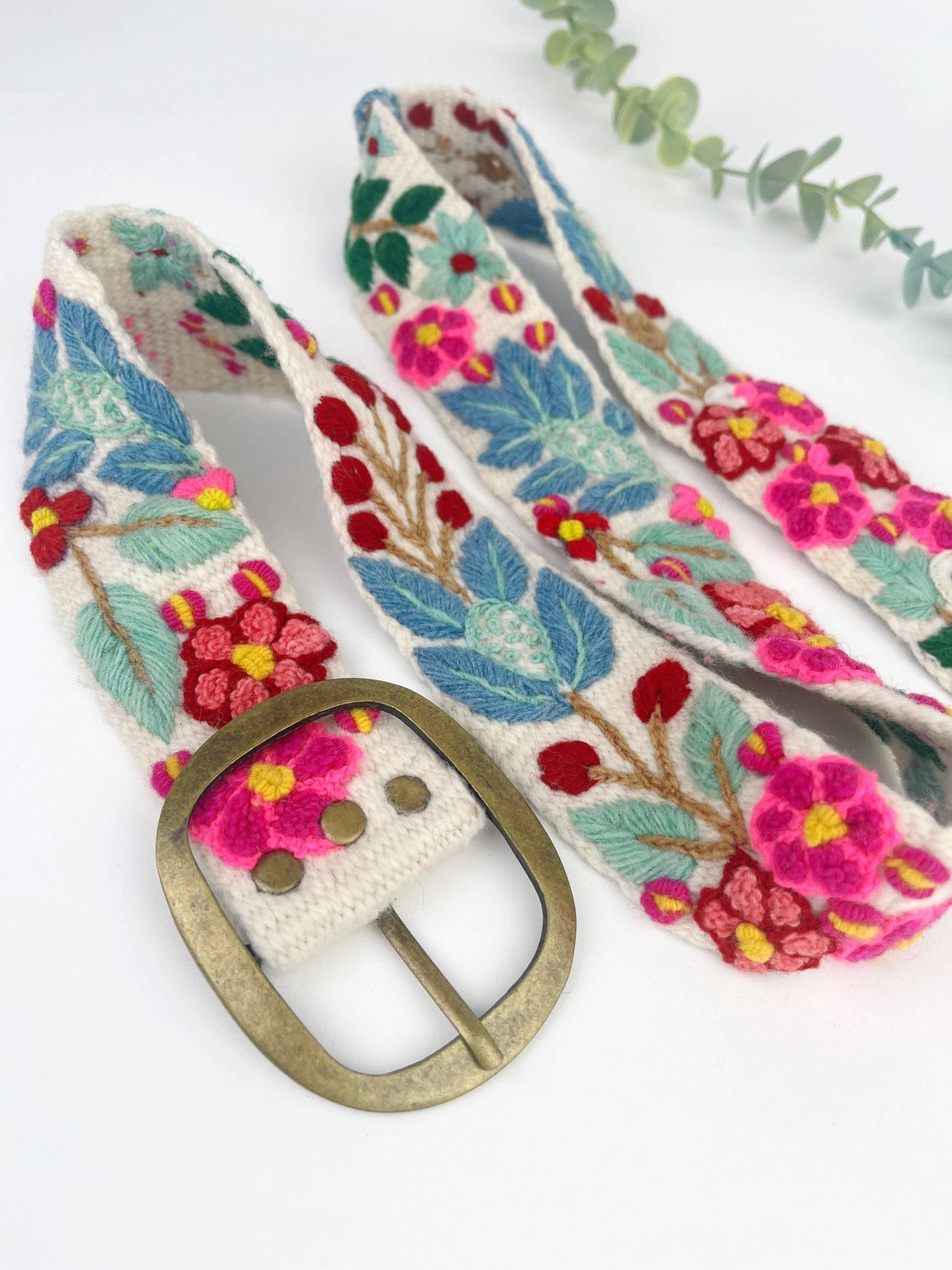 Wildberry Embroidered Wide Belt - Che Cose Belle
