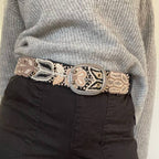 Wildroot Artisan Embroidered Belt, Black - Che Cose Belle