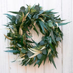 Willow and Silver Dollar Eucalyptus Wreath - Che Cose Belle