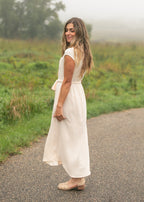 Willow Blush Pink Cotton Gauze Midi Dress - Che Cose Belle