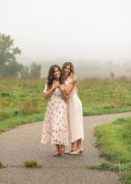 Willow Blush Pink Cotton Gauze Midi Dress - Che Cose Belle