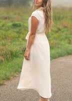 Willow Blush Pink Cotton Gauze Midi Dress - Che Cose Belle