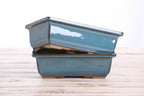Willow Bonsai Ceramics Rectangle Bonsai Pot 8 Inch – Lower‑Profile Rectangular Ceramic Bonsai & Succulent Planter with Accentuated Rim, High‑Fired Frost‑Proof Stoneware, Handmade in USA (Peacock) - Che Cose Belle