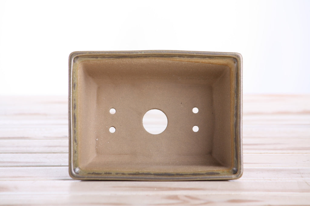 Willow Bonsai Ceramics Rectangle Deep Bonsai Pot 6 Inch – Higher‑Profile Rectangular Ceramic Bonsai & Succulent Planter with Accentuated Rim, High‑Fired Frost‑Proof Stoneware, Handmade in USA (Copenhagen) - Che Cose Belle
