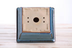 Willow Bonsai Ceramics Square Bonsai Pot 6 Inch – Low‑Profile Square Ceramic Bonsai & Succulent Planter with Accentuated Rim, High‑Fired Frost‑Proof Stoneware, Handmade in USA (Peacock 2025) - Che Cose Belle