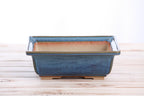 Willow Bonsai Ceramics Square Bonsai Pot 8 Inch – Low‑Profile Square Ceramic Bonsai & Succulent Planter with Accentuated Rim, High‑Fired Frost‑Proof Stoneware, Handmade in USA (Peacock 2025) - Che Cose Belle