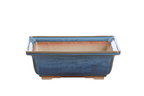 Willow Bonsai Ceramics Square Bonsai Pot 8 Inch – Low‑Profile Square Ceramic Bonsai & Succulent Planter with Accentuated Rim, High‑Fired Frost‑Proof Stoneware, Handmade in USA (Peacock 2025) - Che Cose Belle
