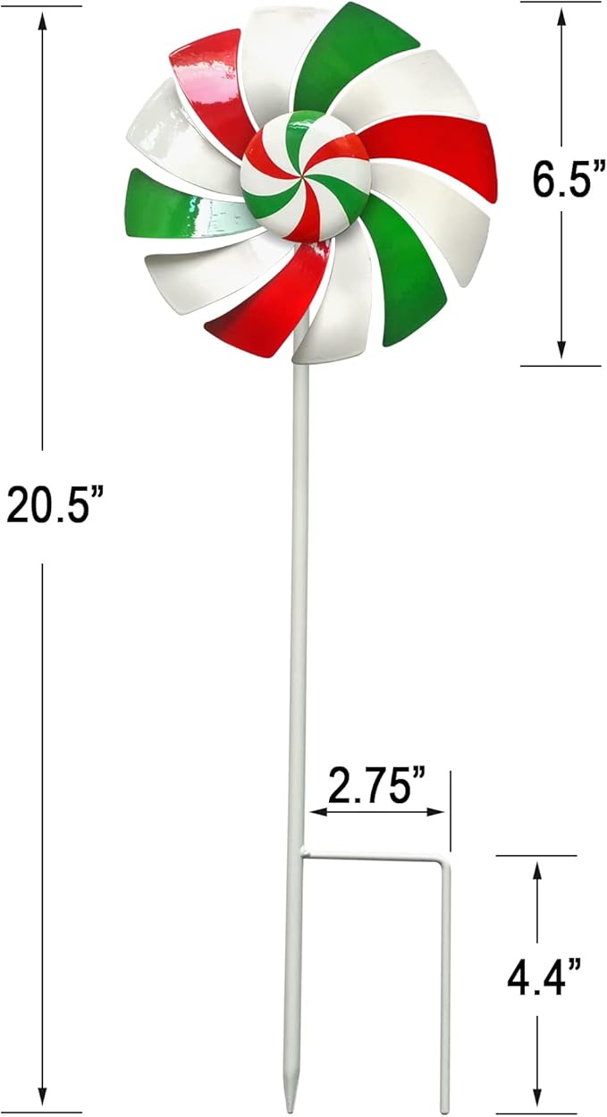 Windmill Decoration，Outdoor Metal Stakes, Wind Catcher Spinner Garden Stakes, Outdoor Wind Spinners, Yard Patio Decoration, Set of 3 - Che Cose Belle