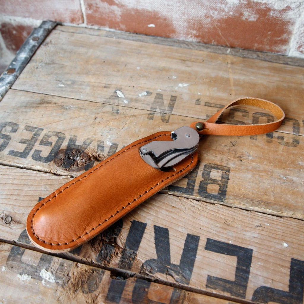 Wine Key with Leather Holster - USA Made - Che Cose Belle