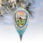 Winter Cottage Sculpted Ornament by G. DeBrekht - 621141 - Che Cose Belle