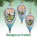 Winter Cottage Sculpted Ornament by G. DeBrekht - 621141 - Che Cose Belle
